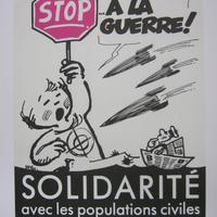 Affiche pour Alternative Libertaire Stop à la guerre (Bruxelles)